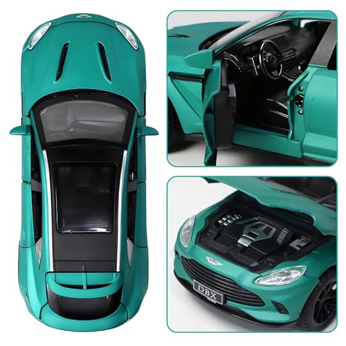 Auto de juguete Aston Martin DBX a escala 1:32 verde miniatura 3