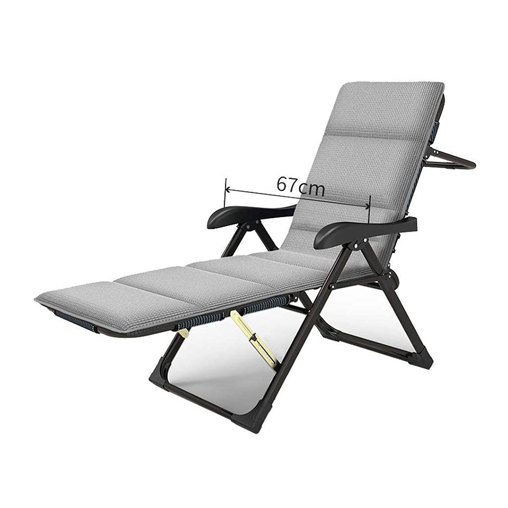 Chaise Longue Inclinable Inox 67 cm pour une Relaxation XL