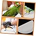 ROMISBABA 100pcs Bird Cage Liner Round Absorbent for Parrot Cage Parakeet Cage Replacement Tray Leakproof Bottom Pad
