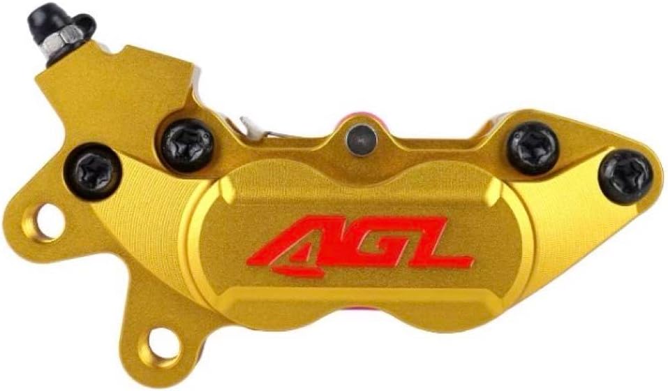 AGL 4ポットキャリパー ゴールド左用 ブレーキパッド 1台分