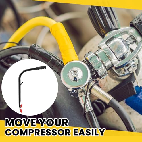 Image of Glooglitter Metal Compressor Tote Portable Powder Coated Steel Tote Compressor, Black, 15.4 x 8.7 Inch