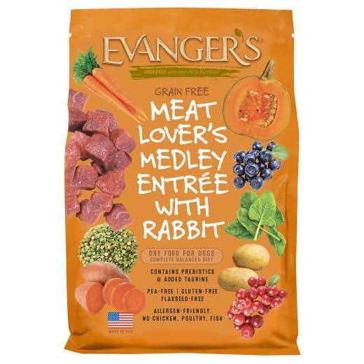Grain-Free Meat Lover's Medley with Rabbit Dry Dog Food 30 lbs
