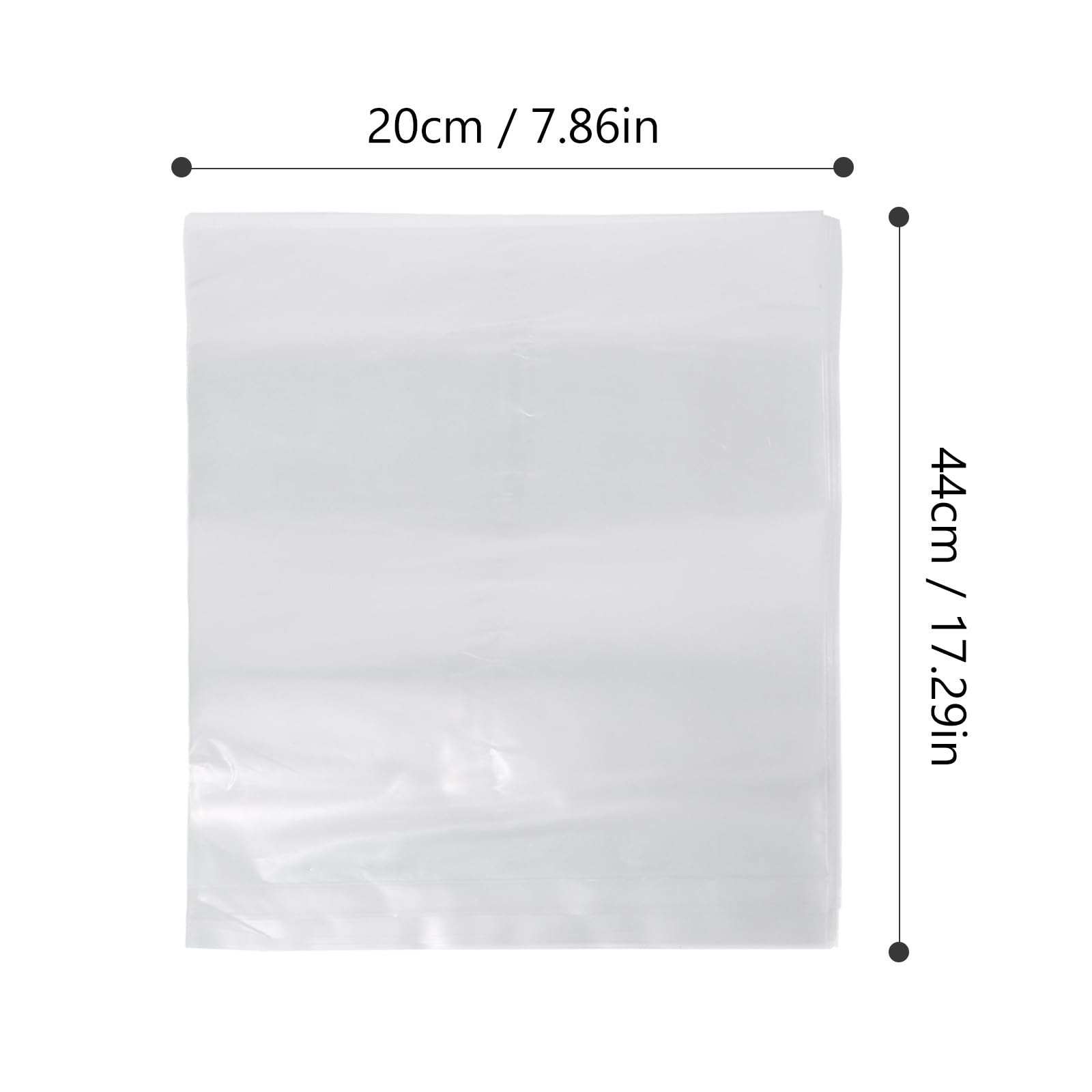 balacoo 50 Sacchetti Trasparenti Per Trasporto Pesci Vivi Sacchetti a Prova Di Perdite Per Conservazione E Trasporto Di Pesci Dimensioni 44X20Cm
