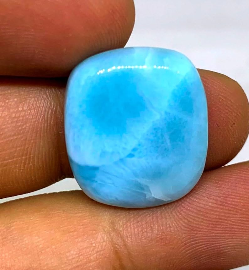 Larimar naturel rectangulaire pour fabrication de pendentif et création de brique DIY - 3