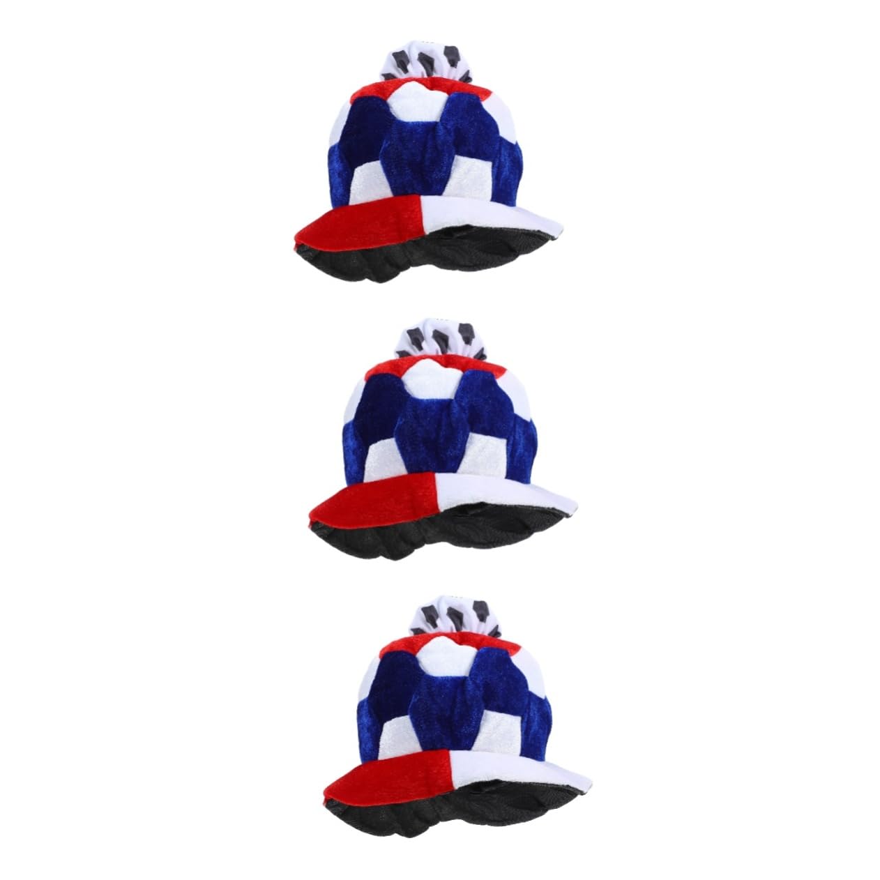 ifundom 3pezzi Cappello Da Tifoso Di Calcio Leggero Accessorio Per Partite e Celebrazioni Sportive Design Divertente Per Festeggiamenti Di Calcio Adatto Di Tutte Le Età Francia