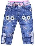 Sotala Baby Girly Mädchen Kinderhose Kinderjeans Jeans Hose mit Gummizug elastischer Bund gerader Schnitt süß putzig