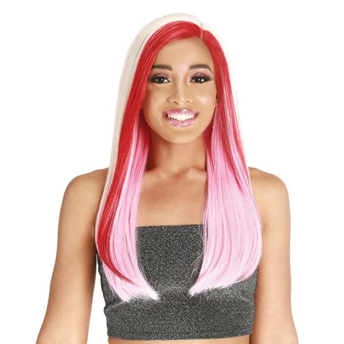 Zury Sis V-Lace Cut Synthetic Hair Wig - LULA (Color:FS 1B30)