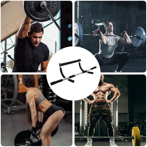 Barre De Tractions Porte Barre Traction Chin Up Bar Wall Mounted Pull Up Bar Entraîneur Multifonctionnel Adapté À Divers Exerciceseffort Aux Cadres De Porte Allant De 24 À 32 Pouces De Large – Image 5