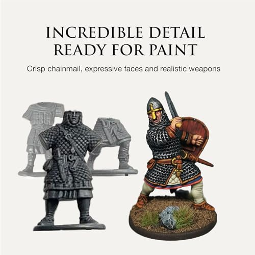 Figuras Norman Infantry Miniaturas 28mm 60 Piezas miniatura 5