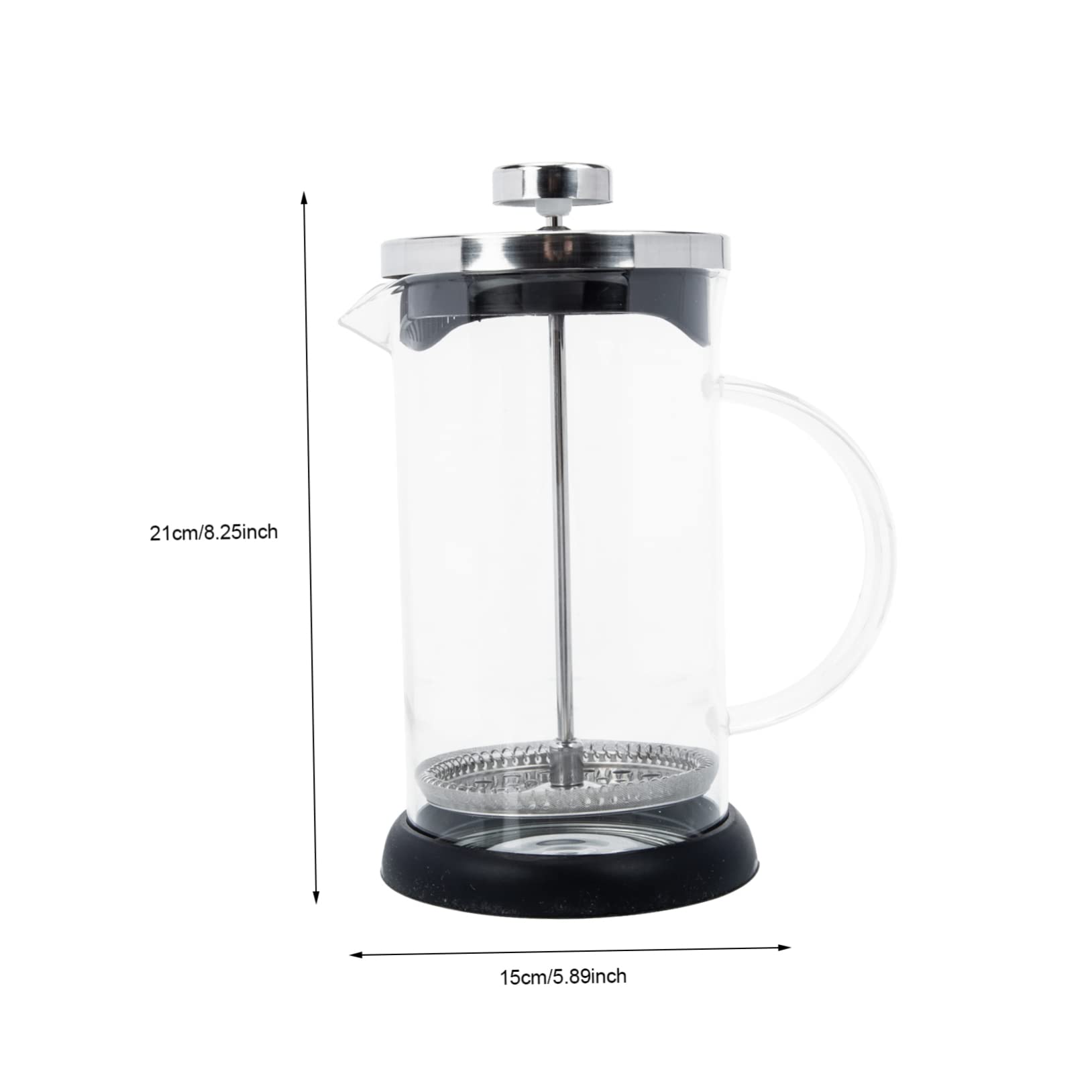 NAMOARLY Ergonomic Handle Milk Maker Glass Pot Large Capacity for Home Office Restaurant