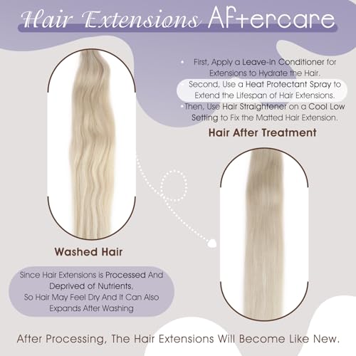 Image of Full Shine Weft Hair Extensions 24 Inch 105G Double Weft Remy Hair