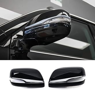 RONGSEN for Lexus LX570 LX450d 2012-2022 2020 2019 2018 2017 Rearview Mirror Cover Replacement LX 570 Exterior Upgraded Decoration Modification Accessories (Black)