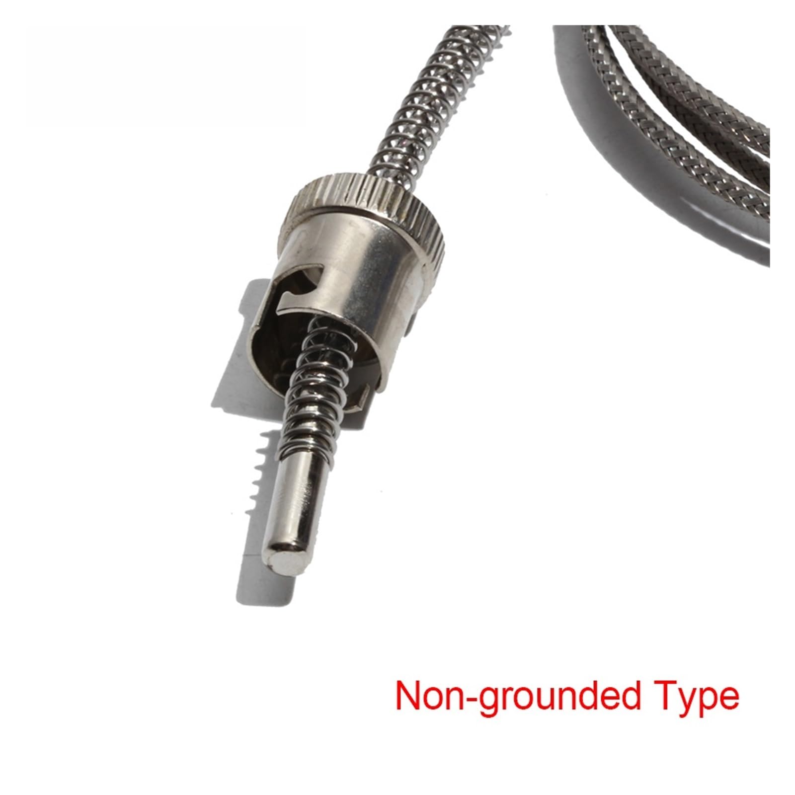 Resorte de compresión ajustable con clip PT100 con cabeza roscada fija, cable blindado de metal de 3/4/5 m(Lead L 5m)