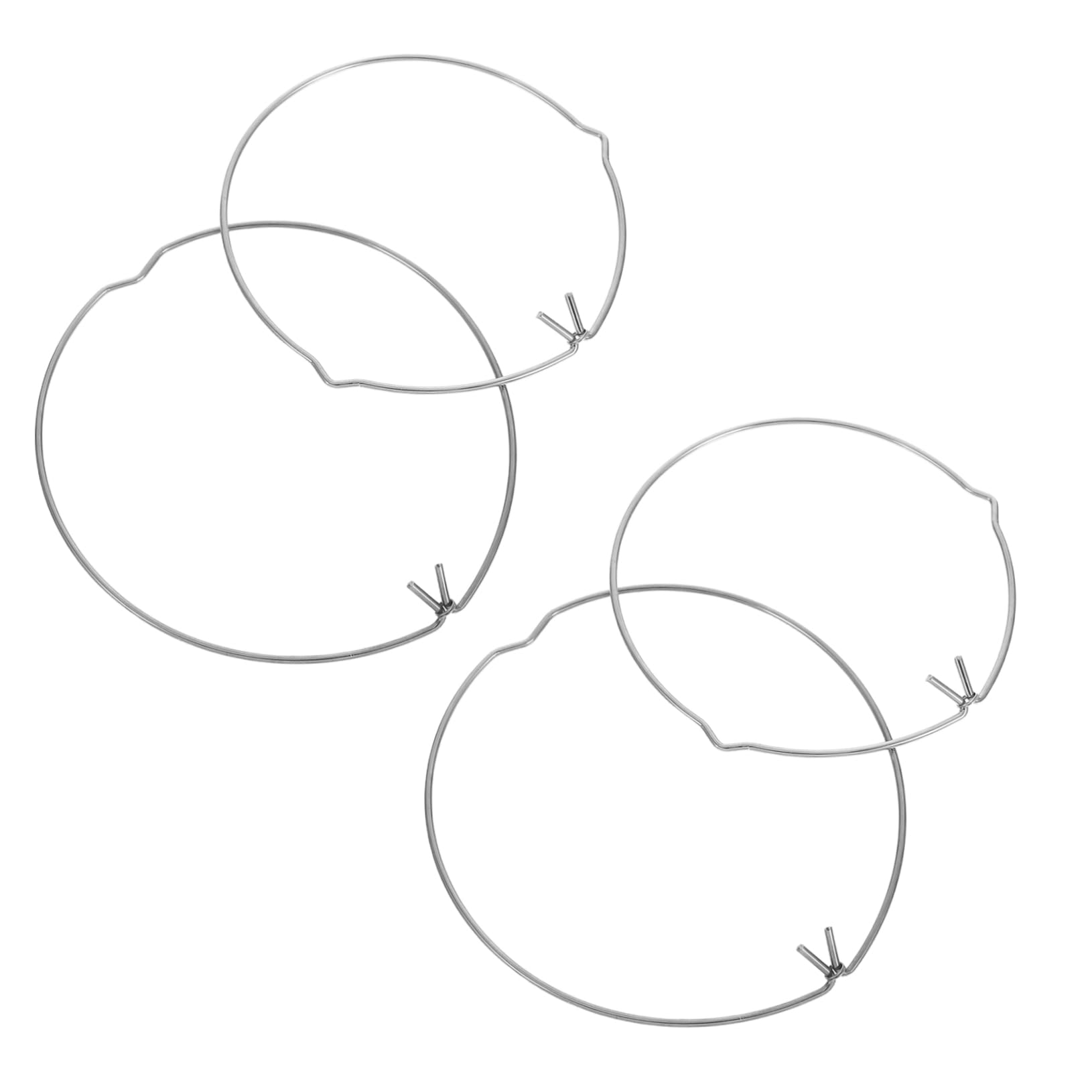 Gogogmee 4pcs Silver Light Clamps Spring Retaining Clips for Lights Easy Install Lamp Fixing Rings Universal Ceiling Lamp Accessories