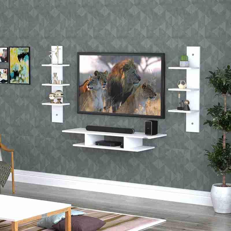 Engineered Wood TV Entertainment Unit (Finish Color – White, DIY(Do-It-Yourself))