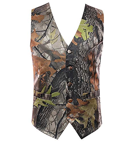HBDesign Mens Fashion Vests Outerwear Camouflage Color