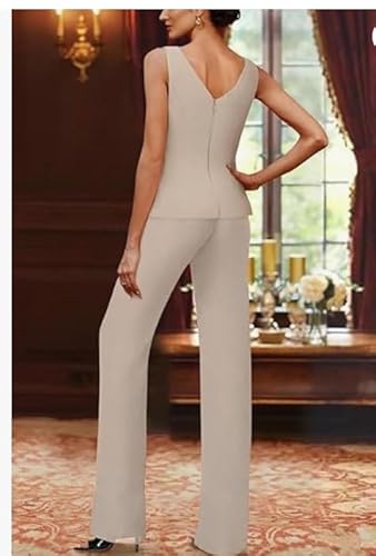 Elegant Dusty Rose Mother’s Ensemble with Sequins - Image 2