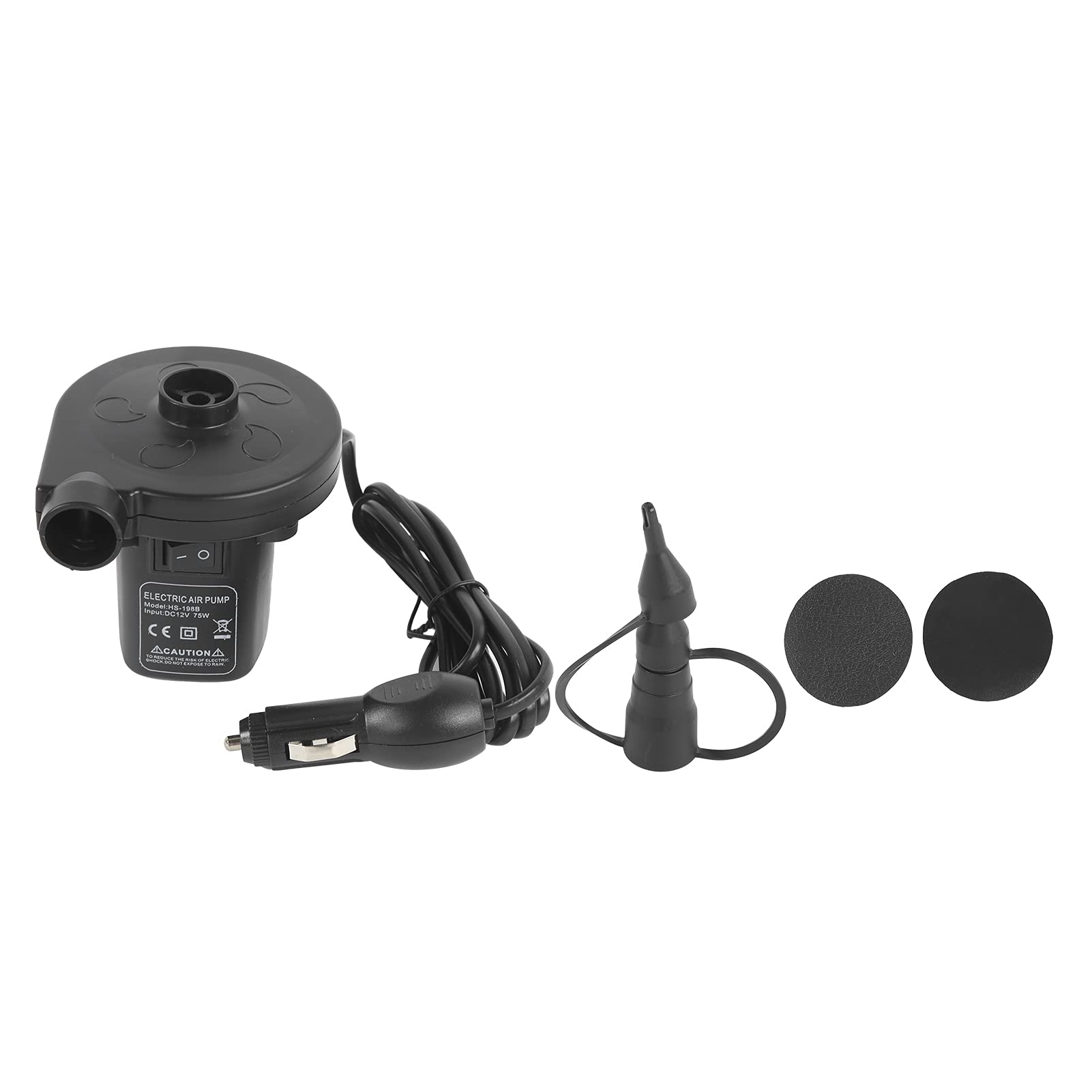 Tbest Materac Dmuchany z wbudowaną pompą elektryczną 12 V uciekają do Suv Mpv Rv Camping Travel Wygodny Przenośny Czarny (BLACK)