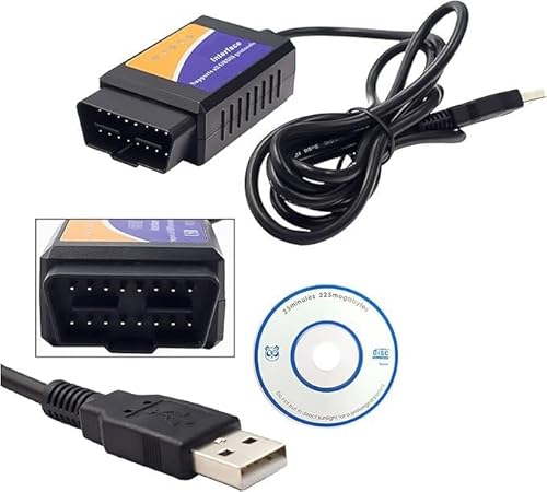 Alchiauto ELM 327 USB OBD2 V1.5 Diagnostic Cable Interface Scanner - 5