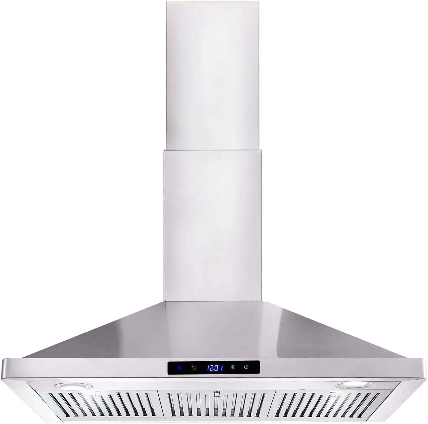 ‚Powerful 700 CFM 36" Wall Mount Range Hood - Convertible Ducted/Ductless 3-Speed Stainless Steel Kitchen Exhaust Fan with Easy-Clean Filters-image-24
