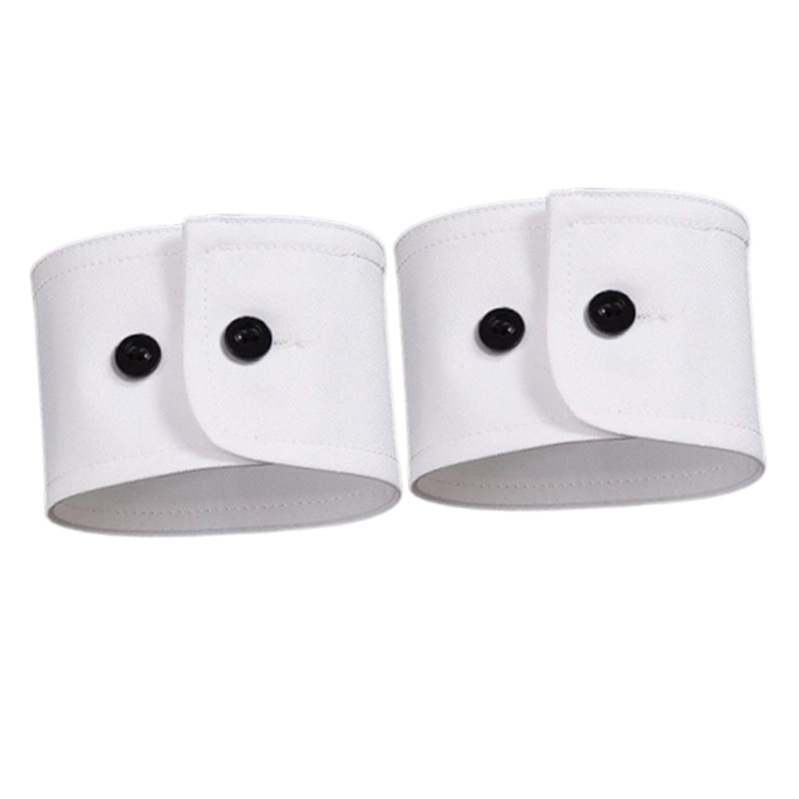 HEAVENGLOW 2X False Wrist Cuffs Detachable Sleeve Cuffs for Outdoor Sweatshirt Sweaters Black Button Round-image-14