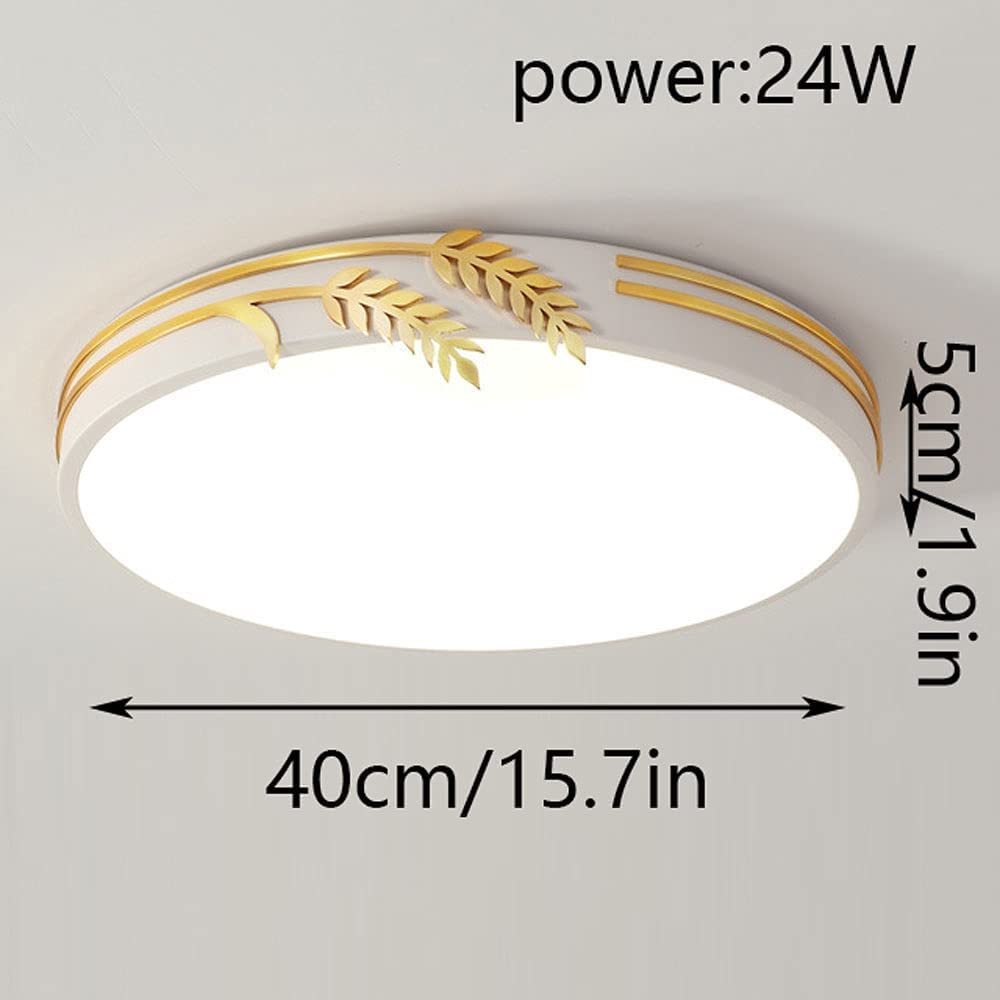 Led blisko sufitu oprawa oświetleniowa okrągłe nowoczesne ściemnialne lampy sufitowe regulowane 3000K 4000K 5000K, styl żyrandol lampa sufitowa do sypialni przedpokój łazienka/zielony/11,8 cala