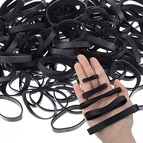 Black Rubber Bands Heavy Duty Rubber Bands Tactical Thick Rubber Band Wide Strong Rubber Bands Assorted Size For Hiking Backpacking Survival Industrial Supplies (90, 1.4 In, 2 In, 3 In, 4 In) #TOP18
