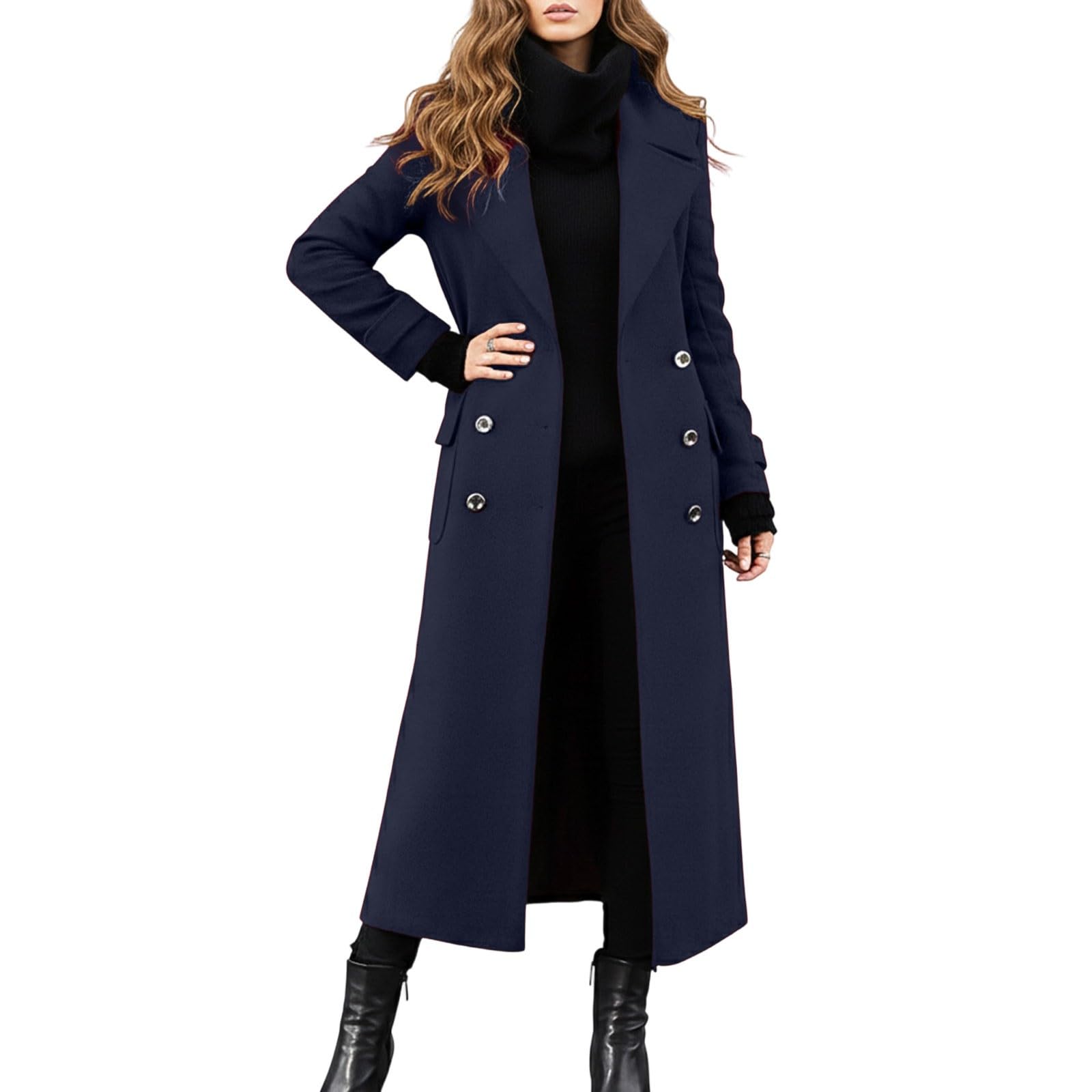 Manteau long d'hiver idéal par temps froid pour vos sorties urbaines chics