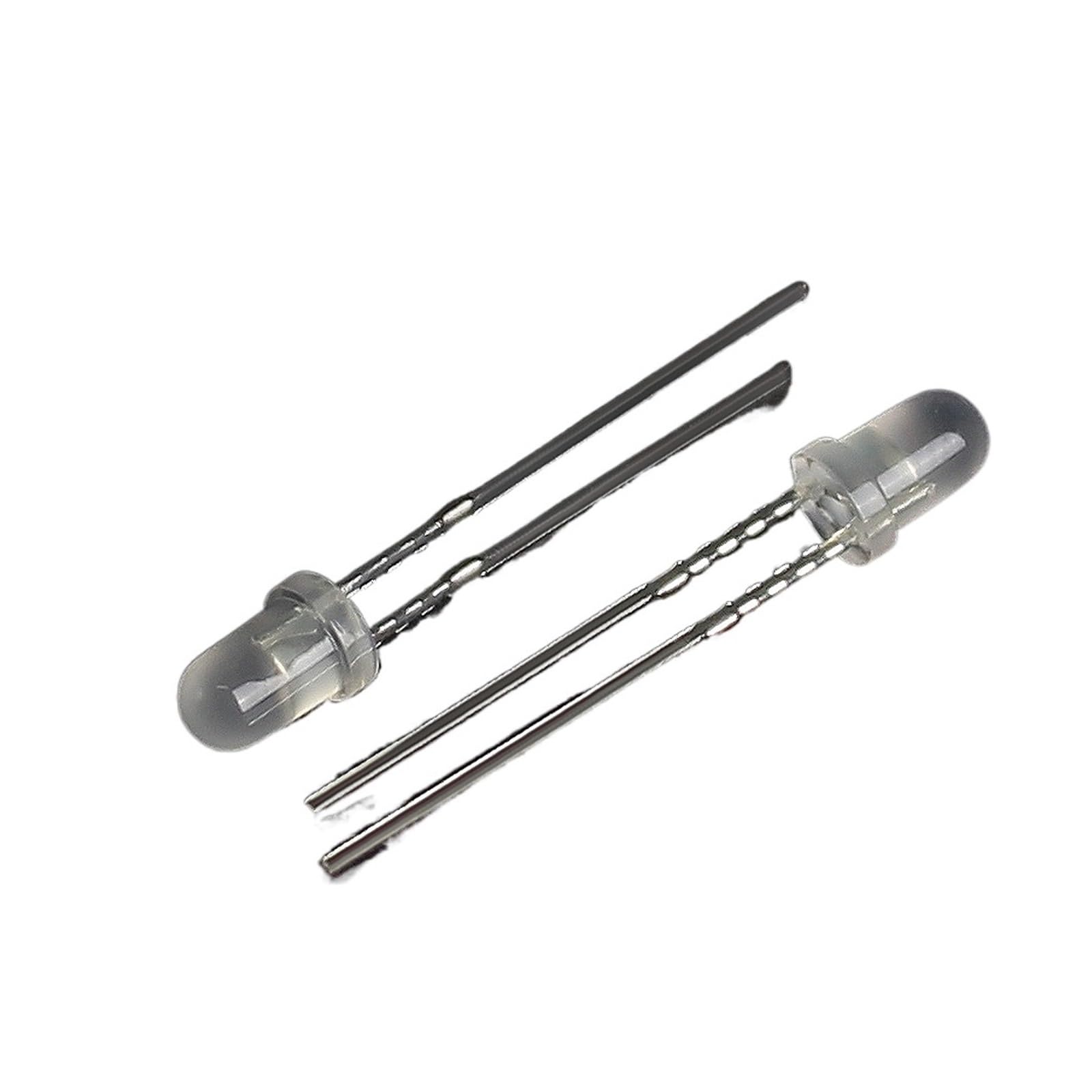 WHWRCADV 10 PCS Fog LED Diode 3MM White Yellow Blue Green Red Led Lights Diodes(Yellow)