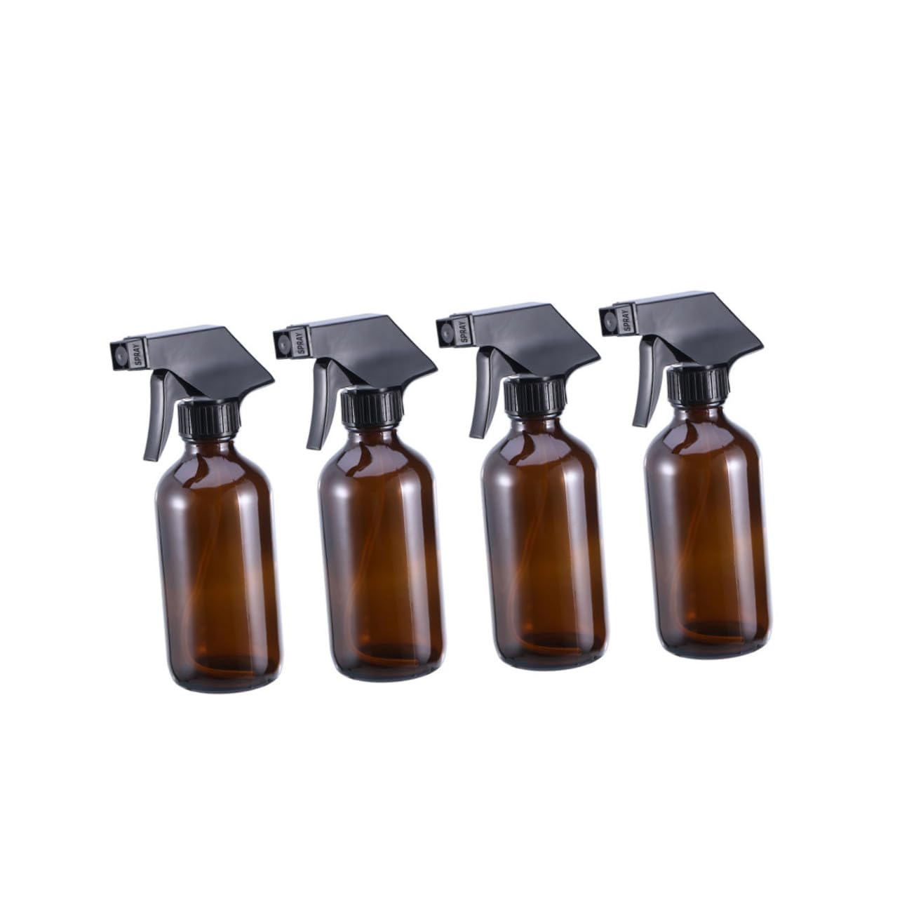 4 STÜCKE Braune Glas sprühflaschen Nachfüllbare Wasserzerstäuber Wiederverwendbare Glasbehälter für Pflanzen Haarpflege und Reinigung Einfach zu Bedienen Langlebig und Praktisch