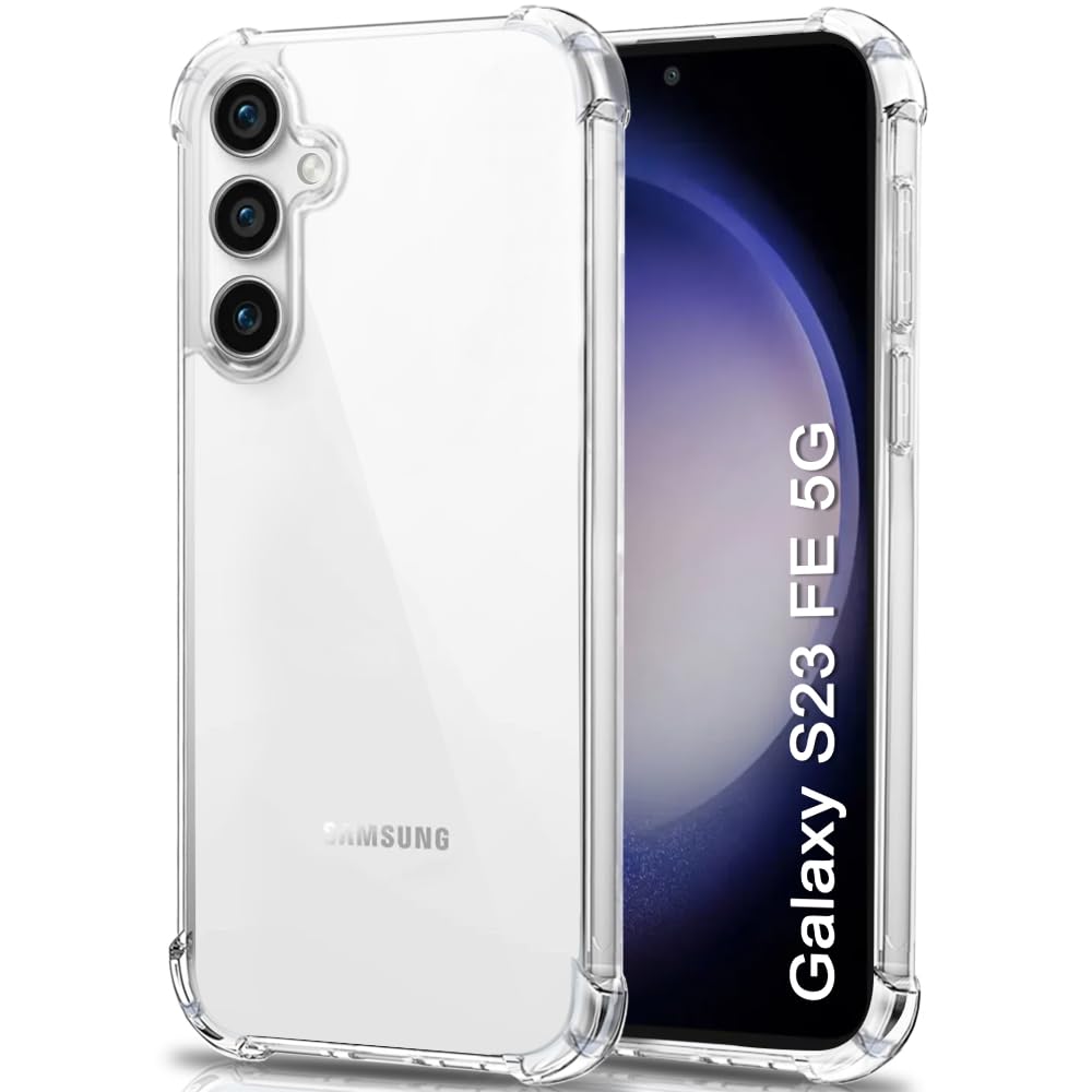 TheGiftKart Shockproof Back Cover Case for Samsung Galaxy S23 FE 5G | Raised Bumps for Camera & Screen Protection | Ultra Clear Soft Silicone Back Cover Case for Samsung Galaxy S23 FE (Transparent) (B0CK4XZTTX) Amazon Price History, Amazon Price Tracker