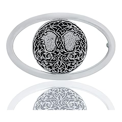 LangHong Norse Viking Vegvisir Belt Buckle For Men Stainless Steel Belt Buckle Talisman Jewelry, Tree of Life, MM Cover