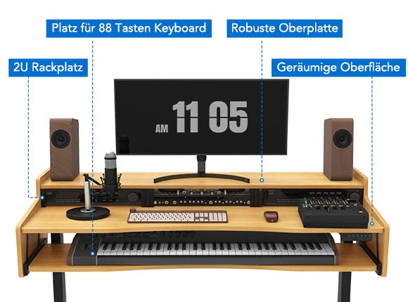 FLEXISPOT ESD1 Scrivania Regolabile in Altezza Scrivania Elettrica Scrivania Motorizzata Scrivania Altezza Regolabile Standing Desk Supporto per tastiera da Scrivania