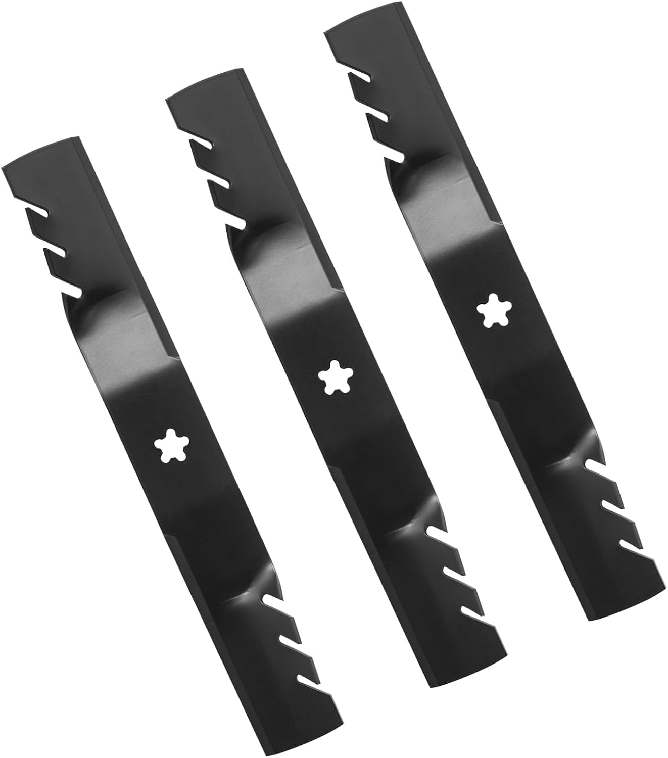 532187256 Commercial Mulching Blades for Husqvarna Z254F Z254 MZ54 LGT2654 YTH24V54 54 inch Deck Zero Turn Lawn Mower - Heavy Duty Blade Replaces 187256 187254 532187254-3 Pack