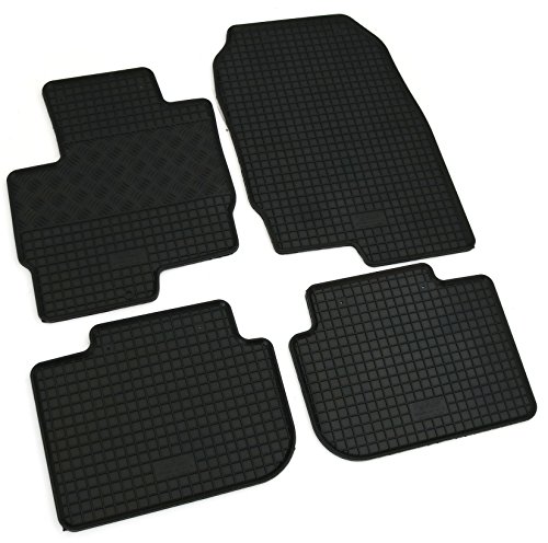 Gummi Fußmatten Set, 4teilig, Gummifußmatten Gummimatten Matten