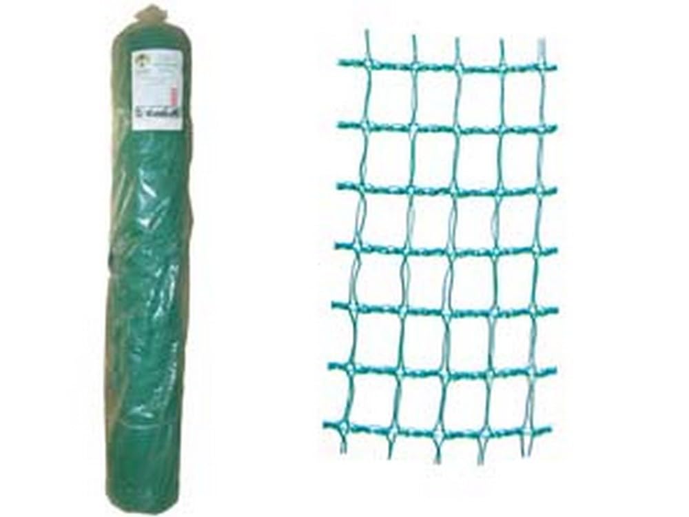1PEZZO RETE ANTIGRANDINE VERDE IN ROTOLI - mt.100x2h.