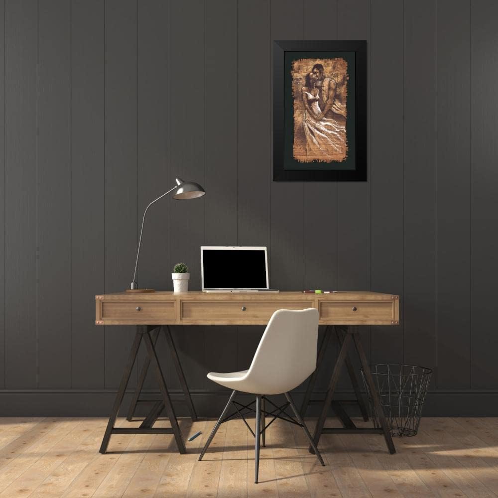 ArtDirect - Stewart, Monica 12x18 Black Modern Framed Art Print Titled: Whisper