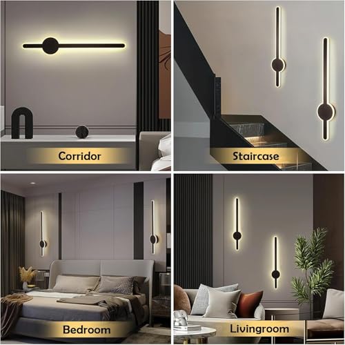 Iluminación de pared acabado oro de 60cm con diseño minimalista de 56W 5