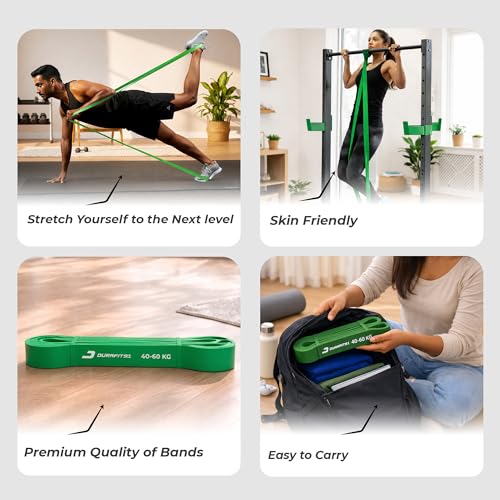 Image of Resistance Bands Set of 3 (Extra Light to Extra Heavy), Pull Up Bands for Men & Women, Exercise Bands for Strength Training, Home Workout, Gym Fitness, Stretching, Mobility,Yoga,Crossfit