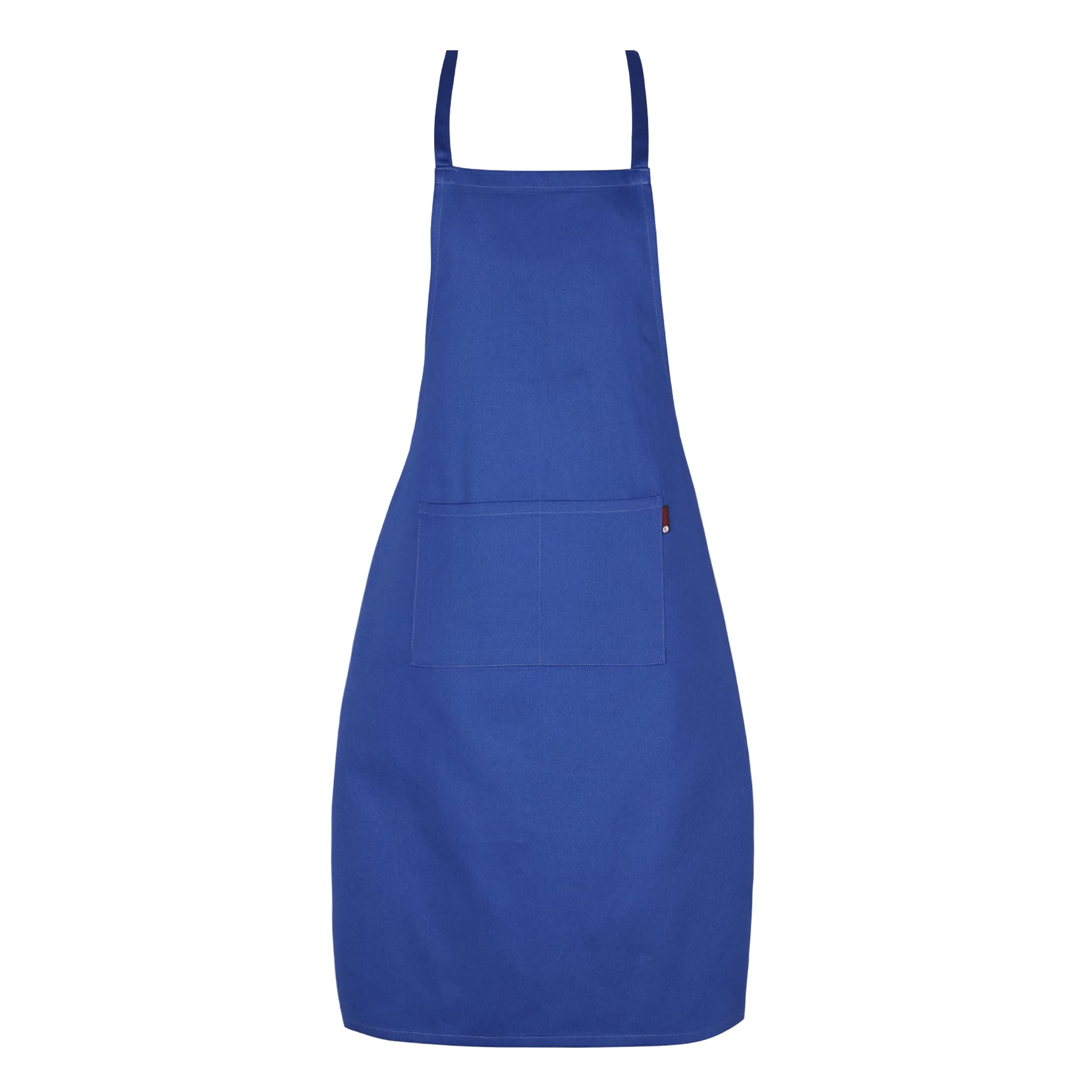P-H Unisex Royla Blue Full Apron Adjustable 2 Front Pockets Chef Apron Kitchen Café, Pub And Restaurant Men And Women Apron (Royla Blue)