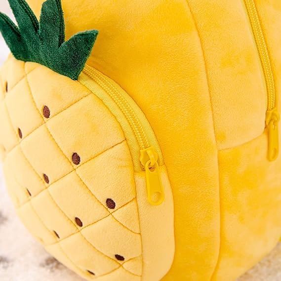 Image of Frantic Soft Cartoon Design Animal Velvet Plush School Backpack Bag For 2 To 5 Years Boys Girls Nursery Preschool Picnic Carry Travelling Bags (2-5 Years)