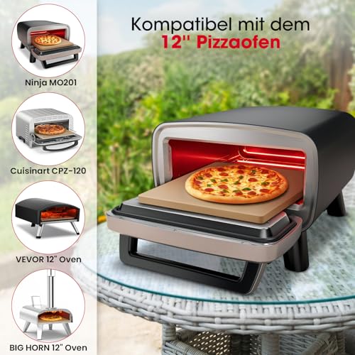 Unicook Quadratischer Pizzastein 30,5 x 30,5 x 1 cm – Ansicht 2