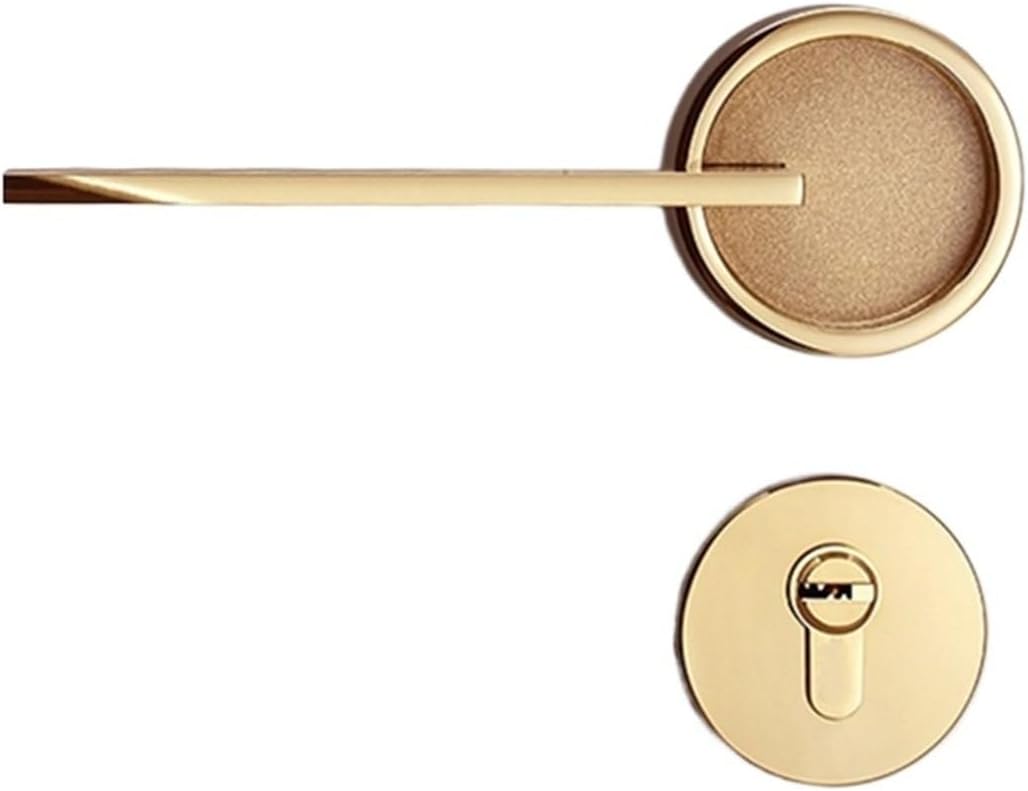 Golden Indoor Silent Door Lock Door Handle Split Lock
