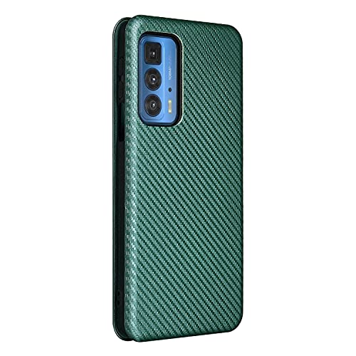 CHENGDE Capas protetoras para smartphone flip para Motorola Edge 20 Pro, capa híbrida de fibra de ca