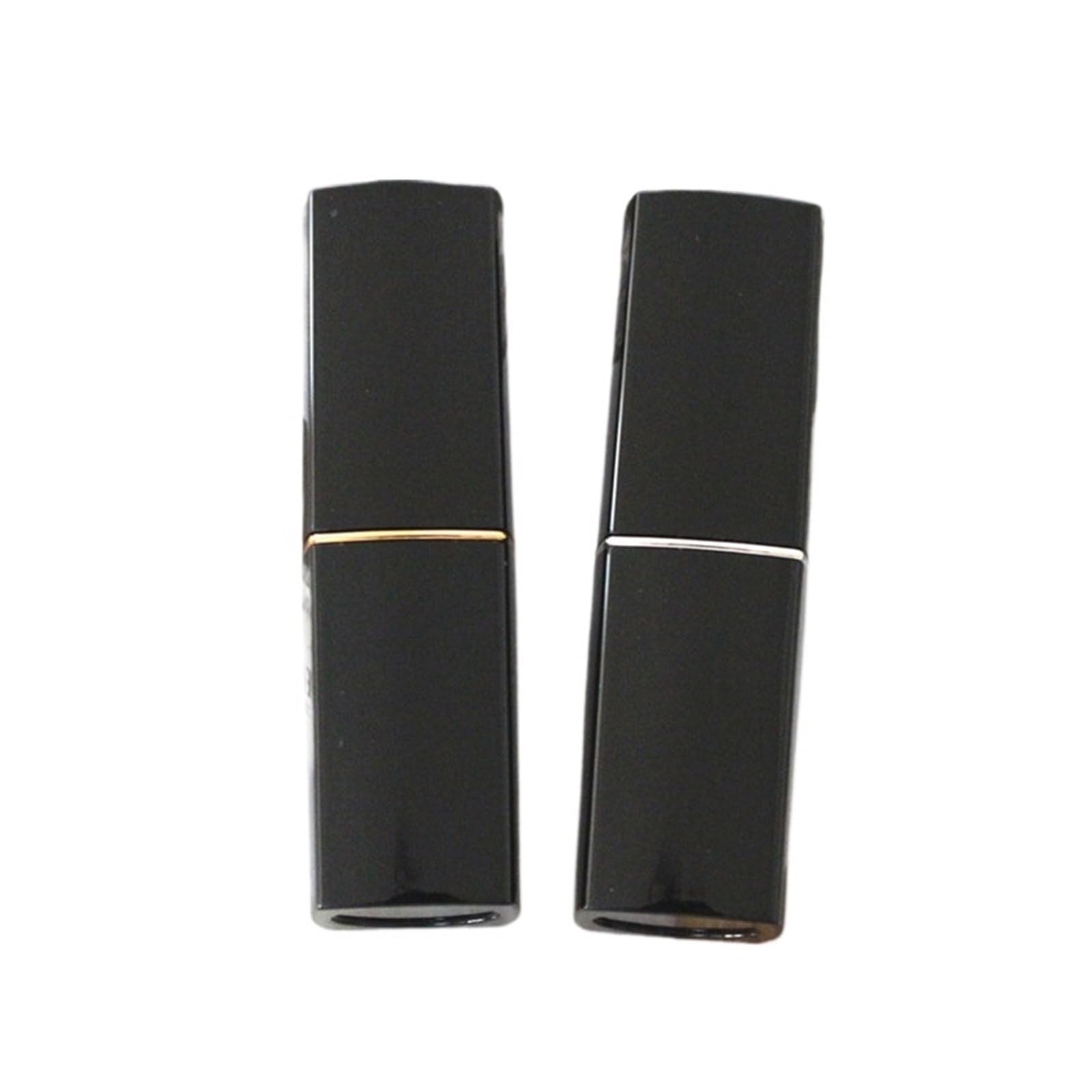 Tubos vacíos para pintalabios, 10 unidades, 12,1 mm, color negro, envases para pintalabios (50 unidades)