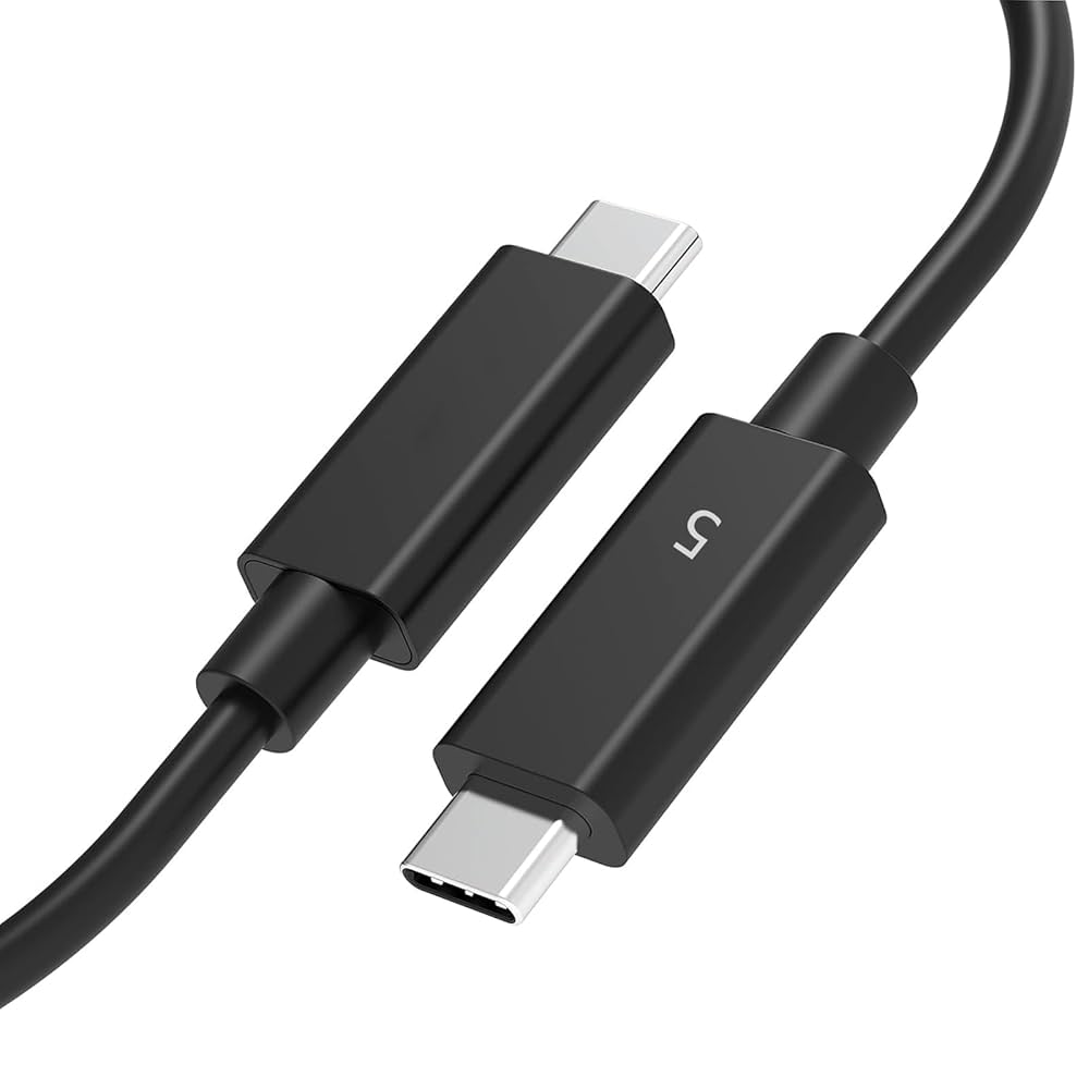 Amazon.co.jp: USB-C Thunderbolt 5 ケーブル 2m POTRRCIUSUER