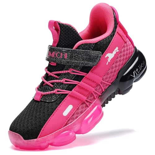 Image of JMFCHI Boys Girls Kids Sneakers Knitted Mesh Running Tennis Athletic Shoes