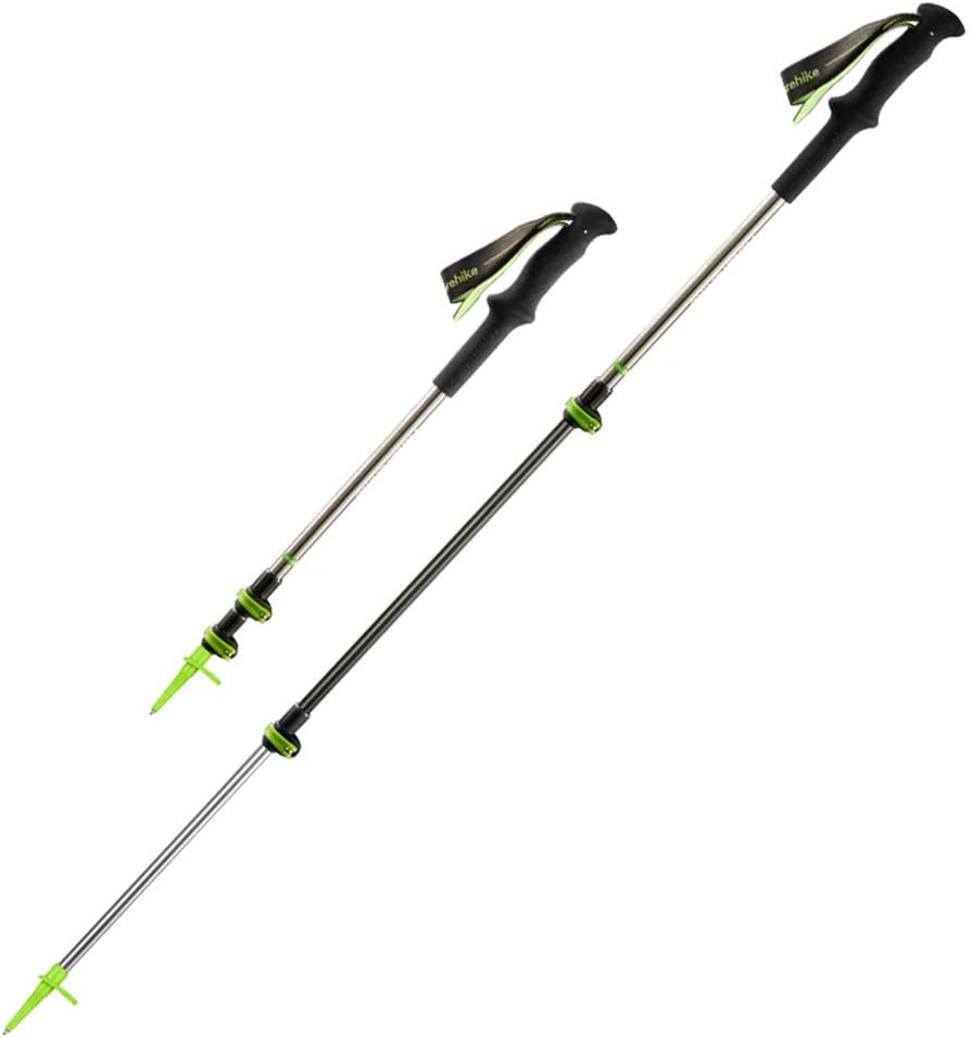 Adjustable Carbon Fiber Trekking Poles – Shock-Absorbing, 53.1″ Max Adjustable Carbon Fiber Trekking Poles – Shock-Absorbing, 53.1″ Max
