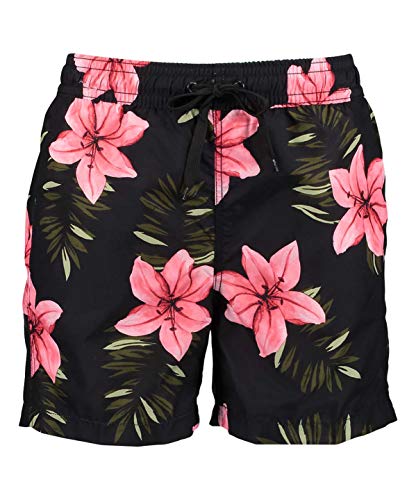 Kanu Surf Men's Monaco Swim Trunks, Kala Black, 3X