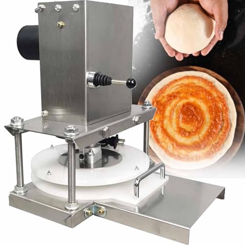 XSDAJSD Laminadora automática de Masa para Pizza, 22/25 cm. Prensa eléctrica Comercial para Hacer Pizza y Pasta, Ideal para Extender Masa de Pizza y Otros Tipos de Pasteles.